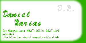 daniel marias business card